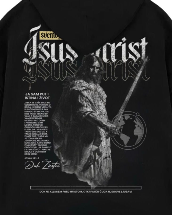 Detalj štampe „Isus Hrist"